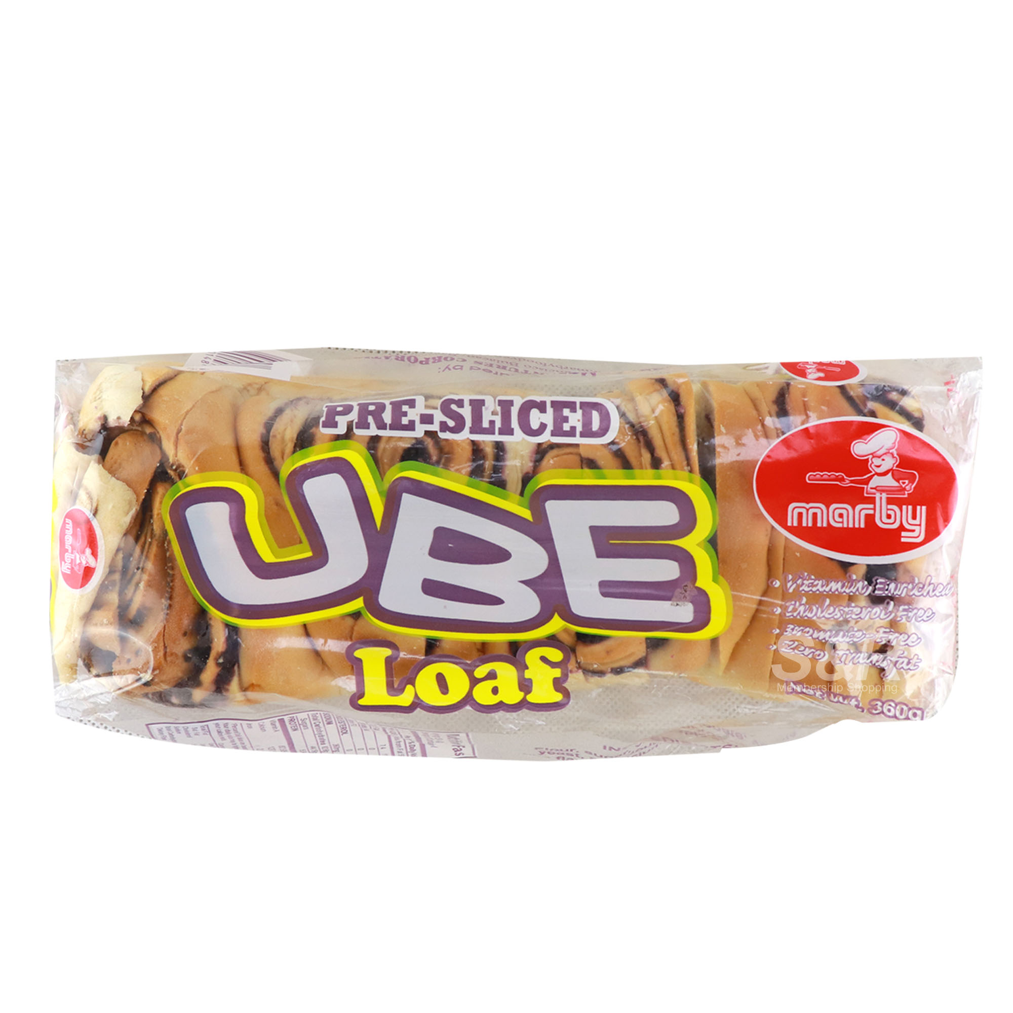 Marby Pre-Sliced Ube Loaf 360g Marby Pre-Sliced Ube Loaf 360g